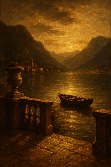 Lake Como old money wallpaper